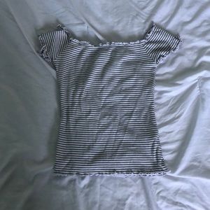 HOLLISTER STRIPED CROPPED TOP